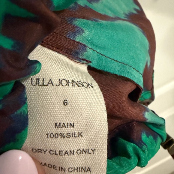 Ulla Johnson Brown and Green Patterned Top - Picture 7 of 7